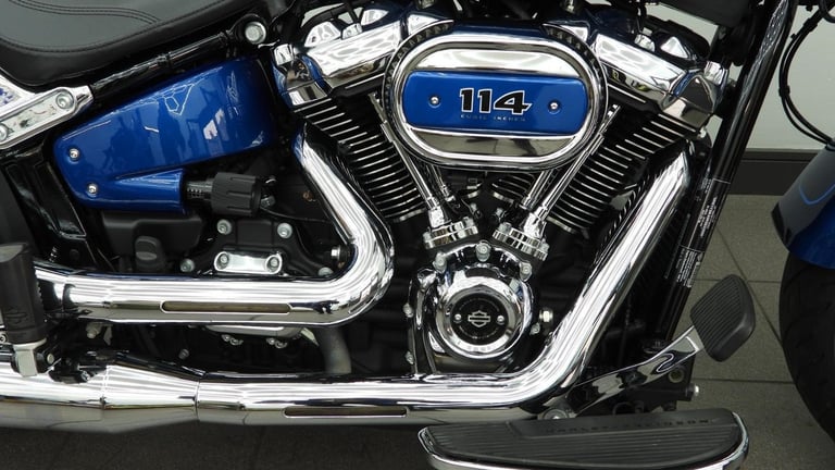HARLEY-DAVIDSON FAT BOY 114 1868cc 2022 22reg Blue only 7,127 Miles 