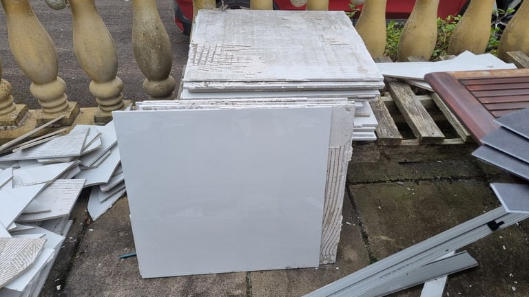 White tiles 60x60cm