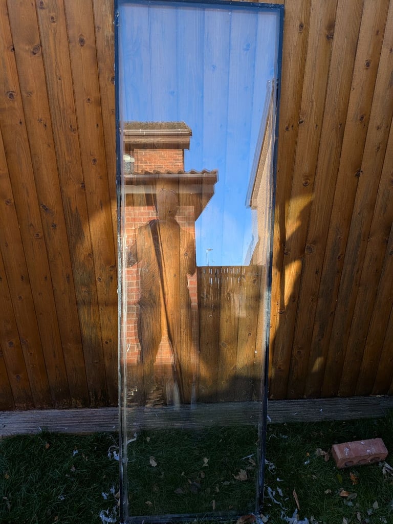 UPVC Door Glass 183cm x 53.5cm x 28mm - 2 off available (priced each)