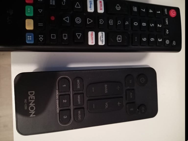 LG 43 " TV with Denon Soundbar + Subwoofer 