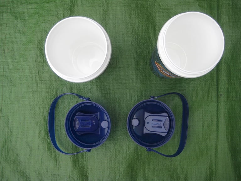 2 Alton Towers Cold Drink Containers with Sliding Open/Close Aperture for Drinking: 2 for £5.00
