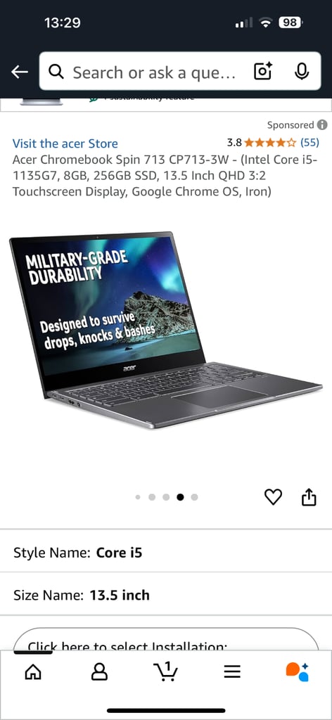 Acer Chromebook spin 713