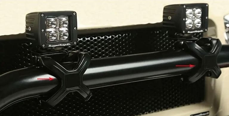 image for 2pcs bull bar / roll cage led light brackets