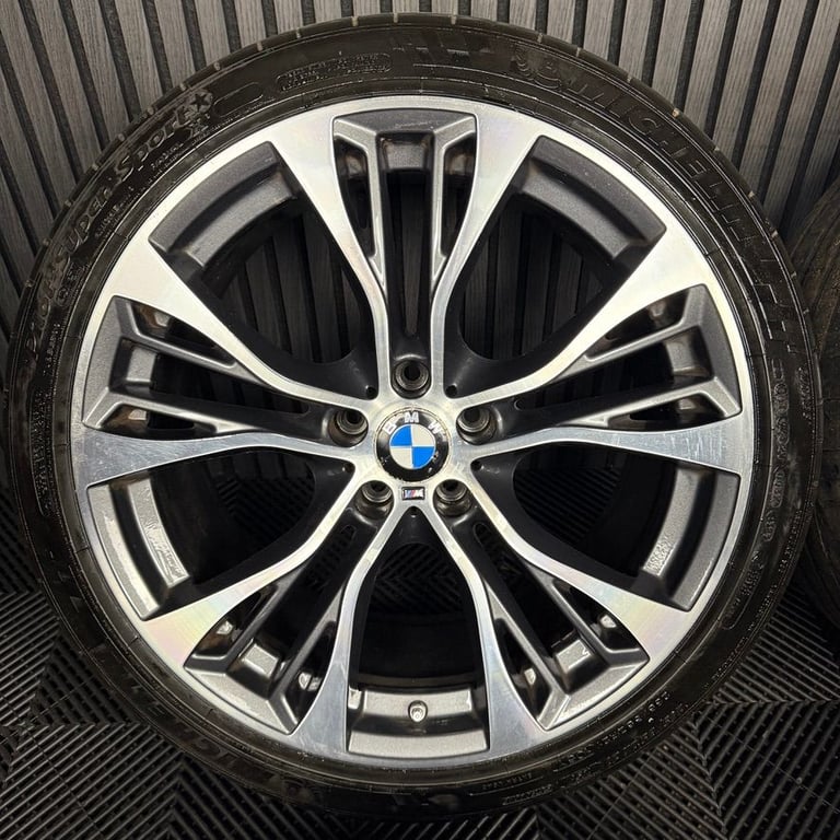 21'' GENUINE BMW X5 F15 599 X6 F16 M SPORT ALLOY WHEELS TYRES ALLOYS