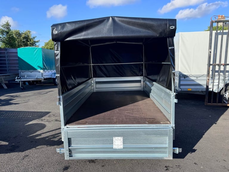 Brand New Zaslaw 205SU 7ft x 4ft single axle tipping trailer with frame and cover