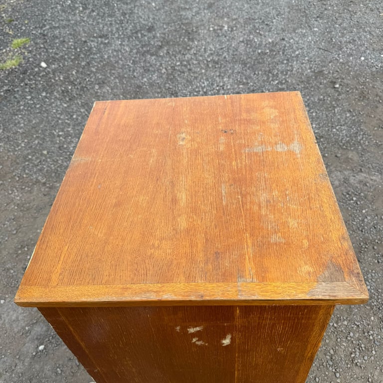Oak Bank Of Drawers Vintage Multi-Drawer Cabinet Haberdashery Rest. Project