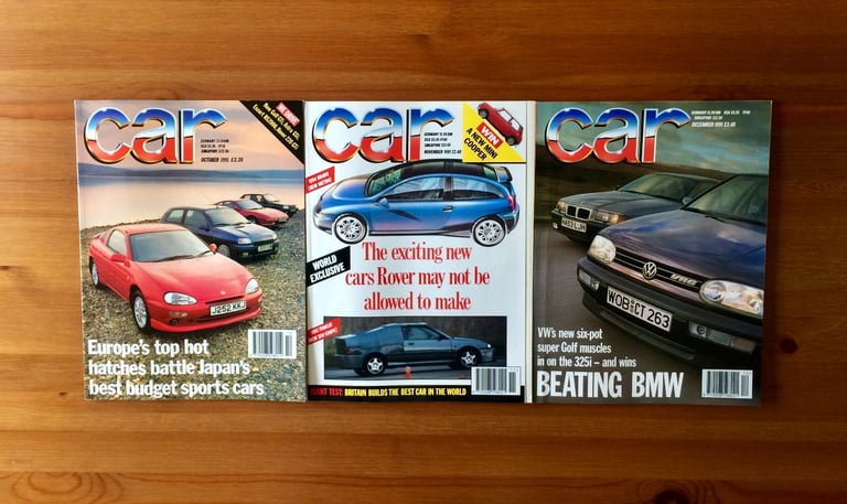 CAR MAGAZINE - JAN TO DEC 1991 - BUNDLE OF 12 - TAKE ALL DEAL - AS NEW