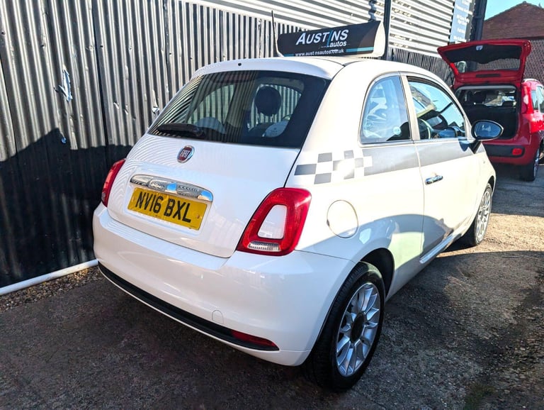FIAT 500 1.2 500 Pop Star 1.2 69hp White Manual Petrol 2016