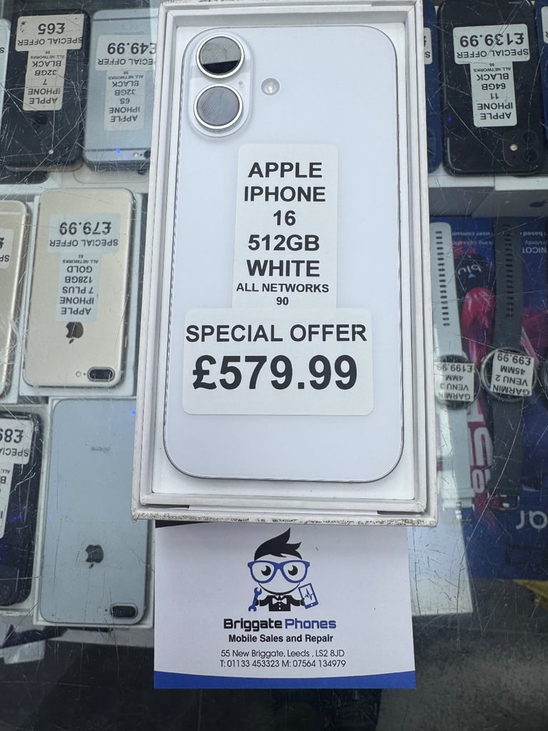 APPLE IPHONE 16 512GB UNLOCKED ALL NETWORKS ONE YEAR Warranty 