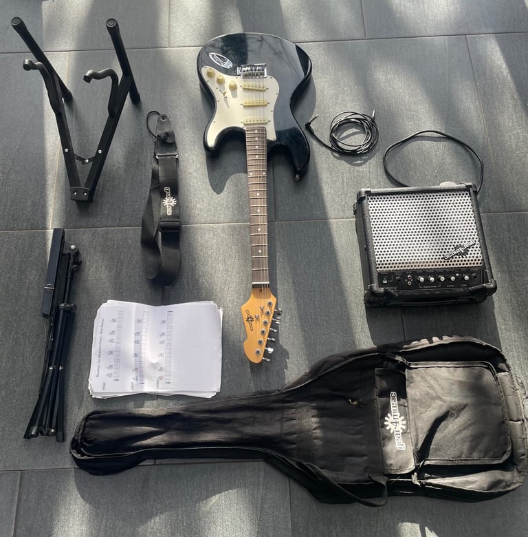 Electric guitar, amp & accessories 