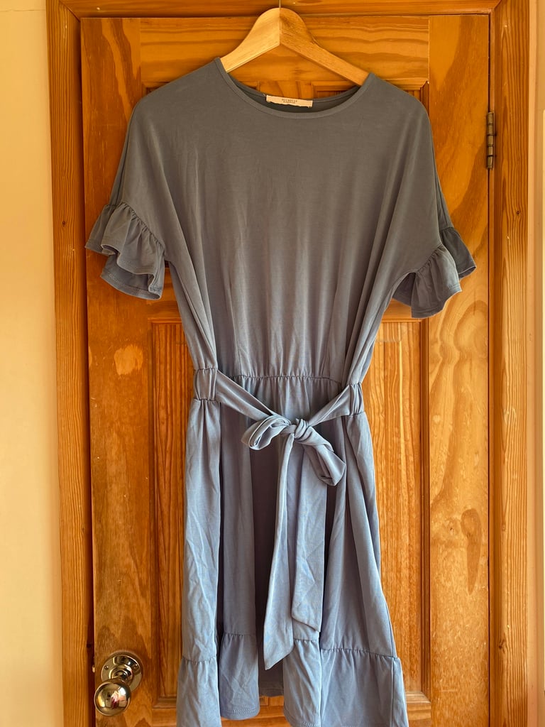 Michelle Keegan Cupro Jersey Dress - blue