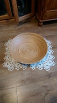 Extra Large very steep solid wood Fruit bowl 45cm by 45cm 