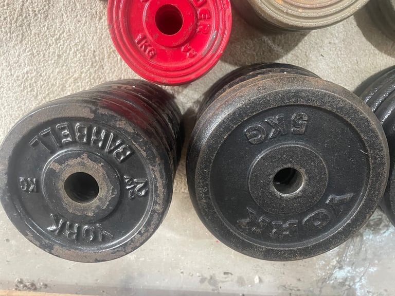 150kg cast iron weight plates - £1.50 per kg