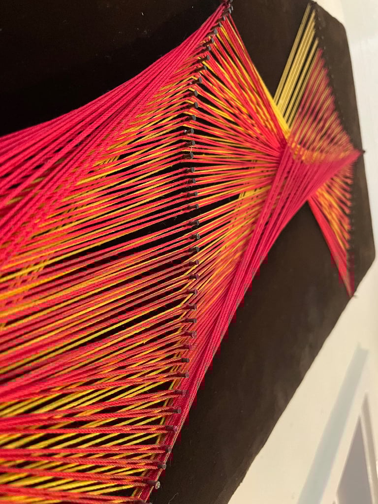 String art hanging 