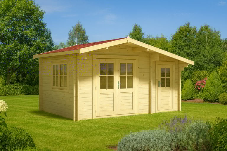 Log cabin Derby 4.5m x 3m. Shed, Gym, Office, Garden room, Summer house