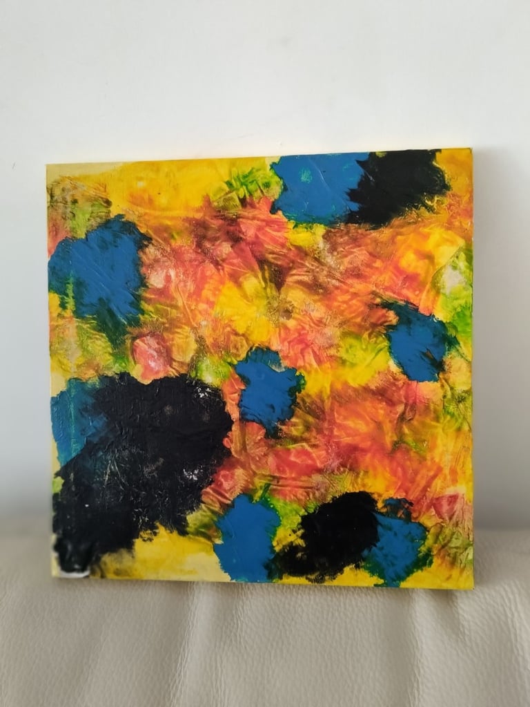 image for CUSTOM PAINTED CANVAS ORIGINAL ARTIST SIZE 11 INCH X 11 INCH