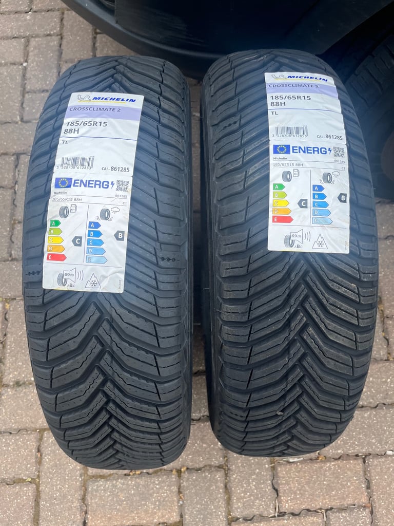 image for 2 x Brand New Michelin 185/6515 Tyres 