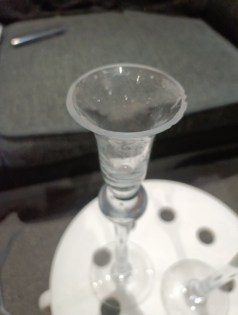 Glass Candle Stick Holder Set of 2 300mm