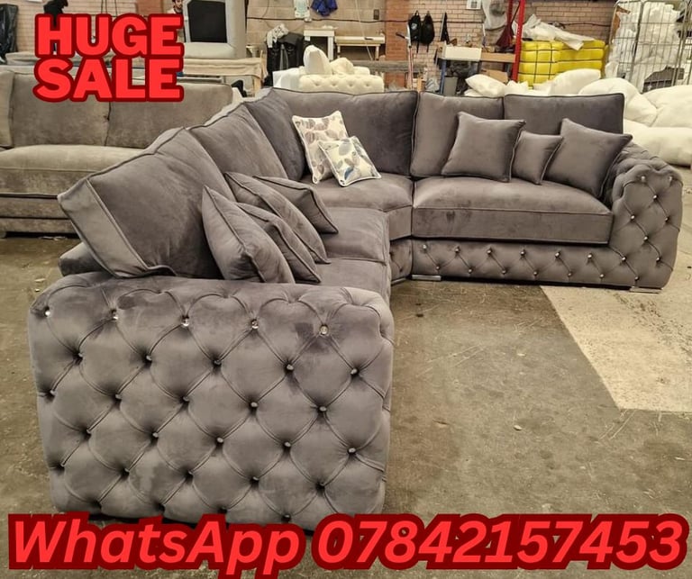 2+3 Seater Sofa Set-L Shape Sofas-U Shape Sofas-Sofas With Cushions