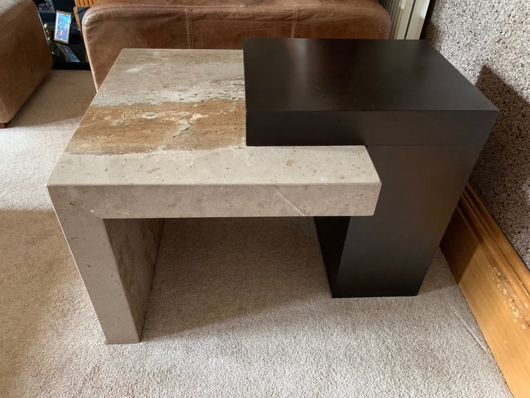 Coffee Tables - Large Stone - 2 x matching side tables & 1 x centre table by Stone International