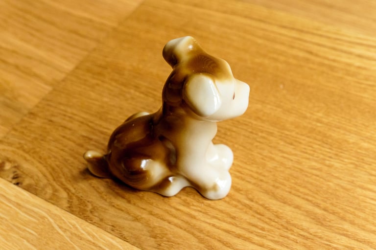 1970s Soviet Porcelain Puppy | Polonsky Factory