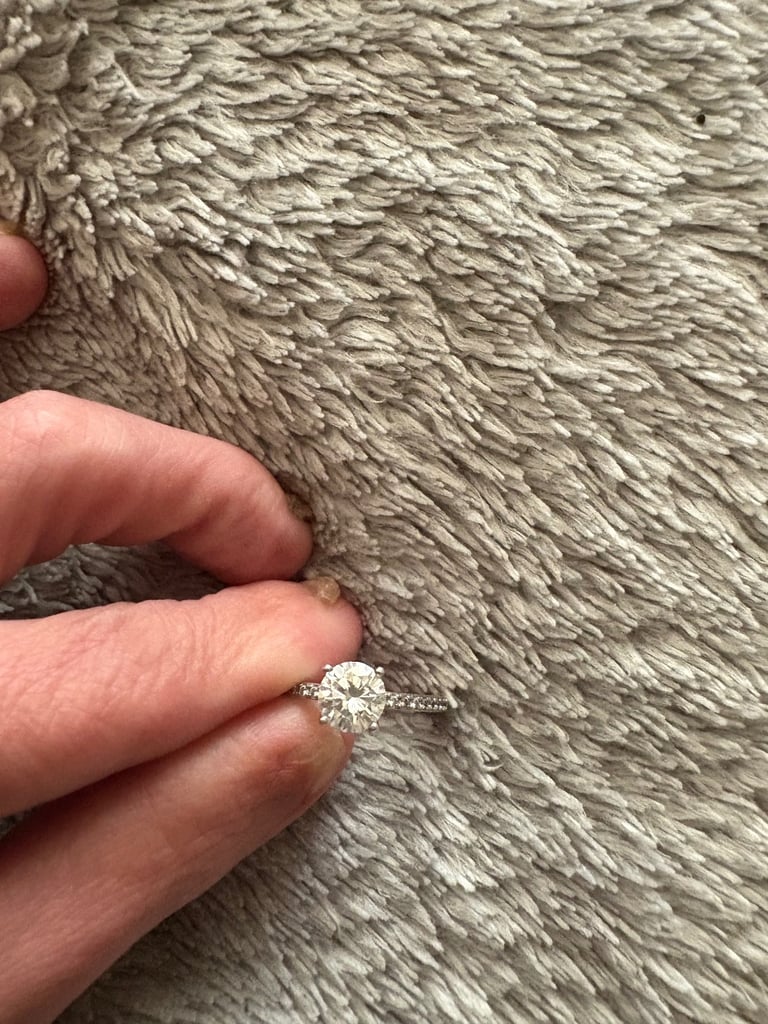 Size L Sterling silver 925 engagement ring 