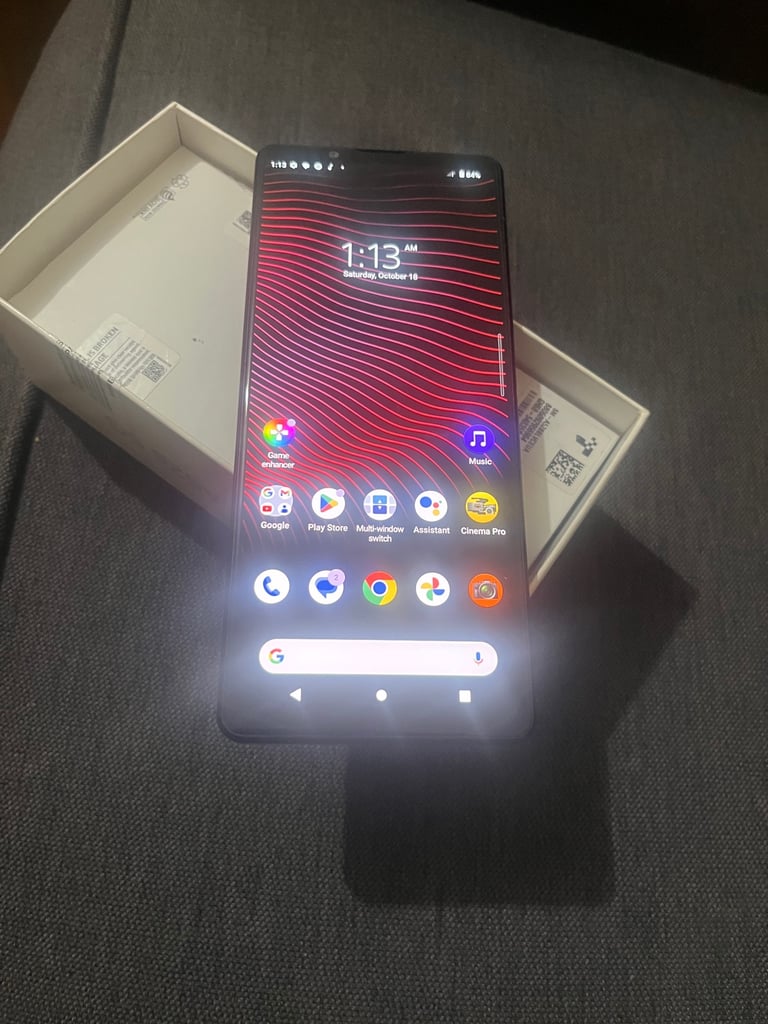 image for SONY XPERIA 1 III 5G 256GB BLACK 6.5 INCH OLED DISPLAY ANDROID MOBILE(UNLOCKED)(MINT CONDITION)