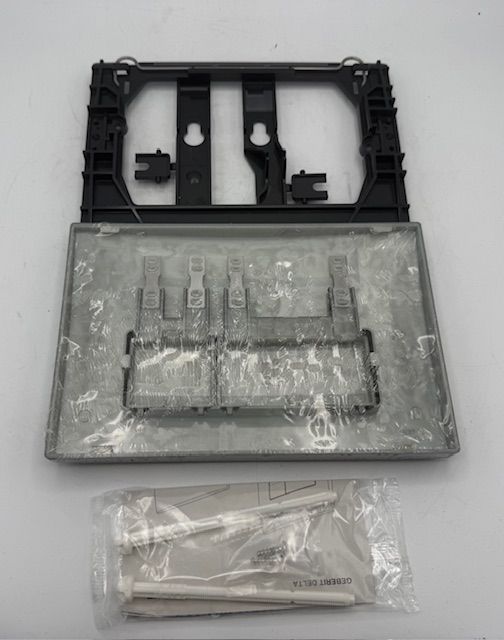 Geberit Delta50 WC Dual Flush Plate - Black Matt