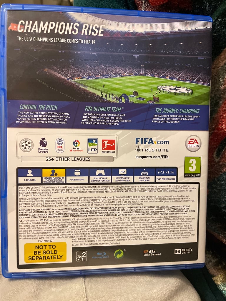 PS4 football game FIFA 19