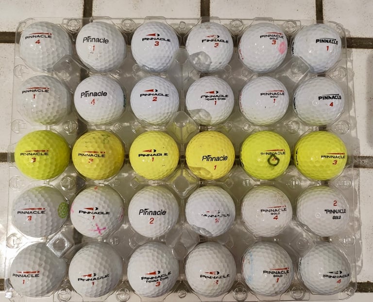 30 Pinnacle - Grade A/B - used golf balls