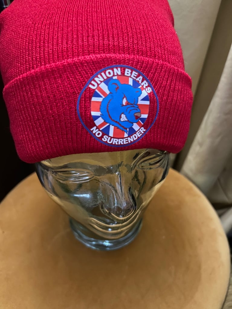Union bears red beanie hat brand new