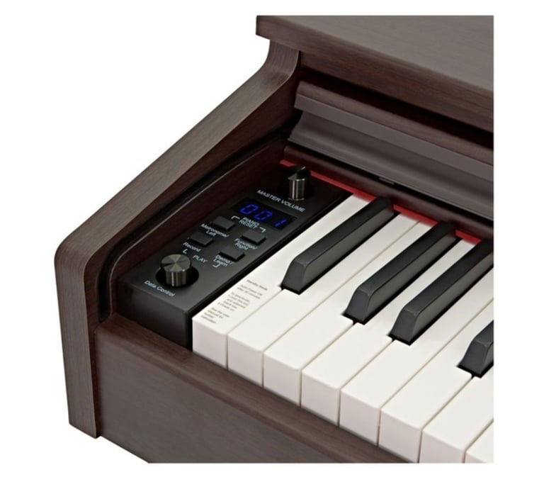 DP-10X Digital Piano by Gear4music + Piano Stool Pack, Dark RW