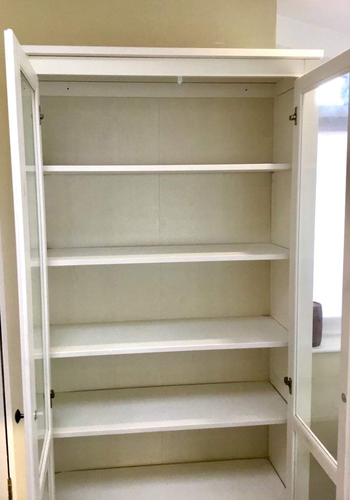 IKEA - white wood Display Cabinet. Excellent Condition 