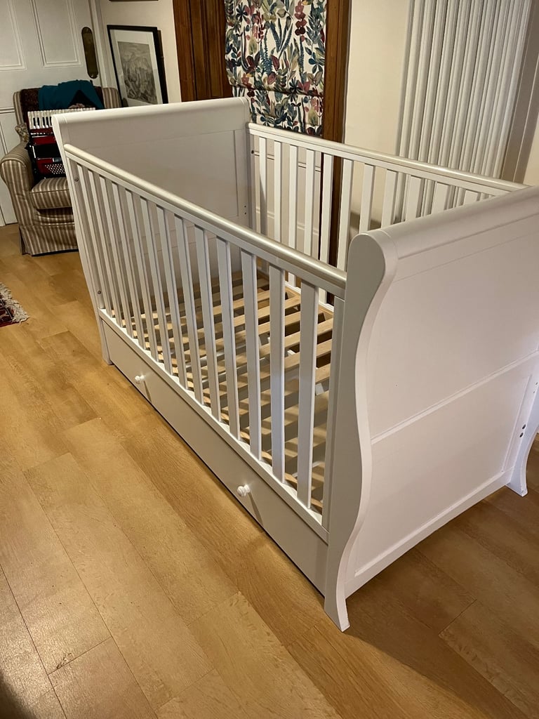 image for White cot/bed John Lewis 
