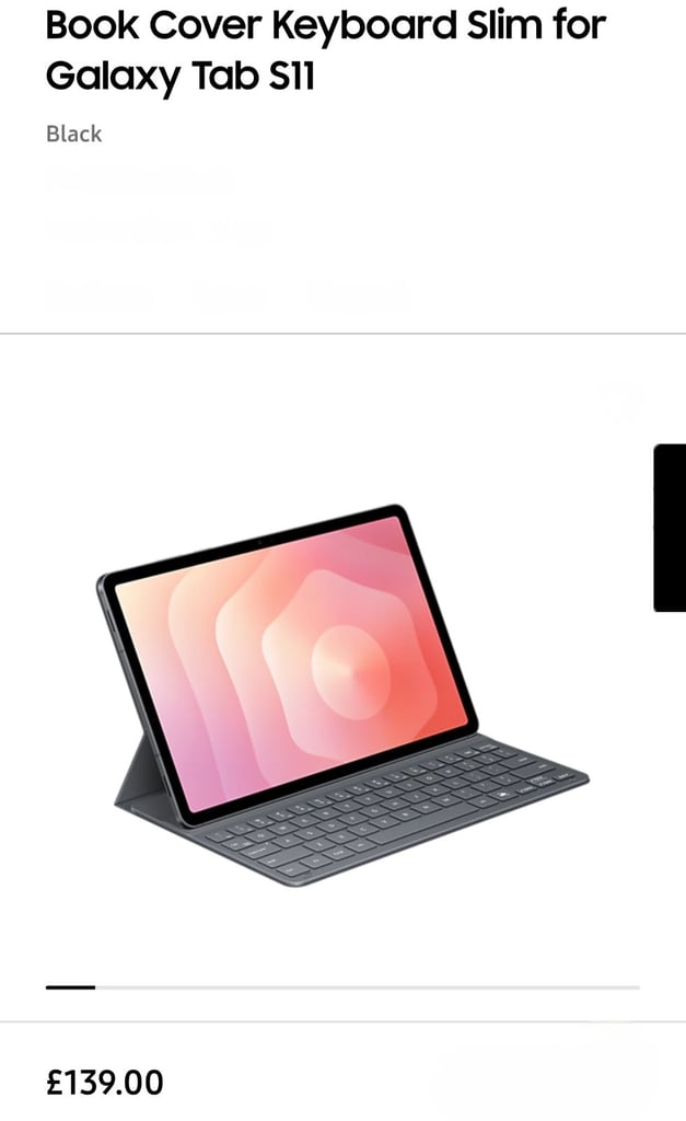 Samsung Galaxy Tab S11 Book Cover Keyboard Slim - New