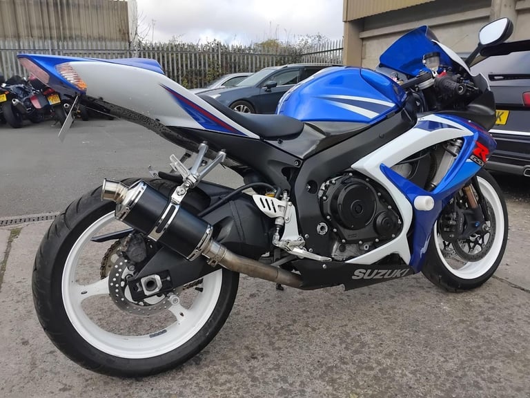 2007 07 SUZUKI GSXR 750 K7 GSXR750 CLEAN BLUE SPORT BIKE SUPER SPORT NEW MOT 