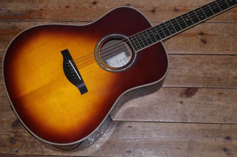 Yamaha LL TA Transacoustic dreadnought electro acoustic with rigid Yamaha gig bag