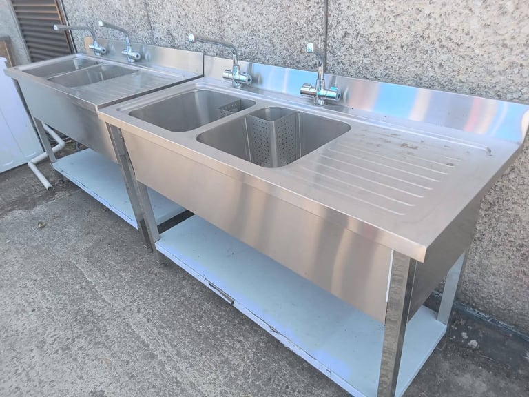 image for Catering equipment commercial stainless steel sinks restaurant kitchen trailer items 