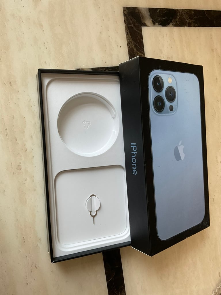 Empty box: iPhone 13 Pro Max, Sierra Blue, 128GB empty box £10