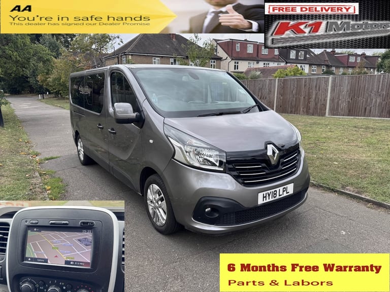 2018 Renault Trafic LL29 ENERGY dCi 125 Sport Nav 9 Seater MPV Diesel Manual