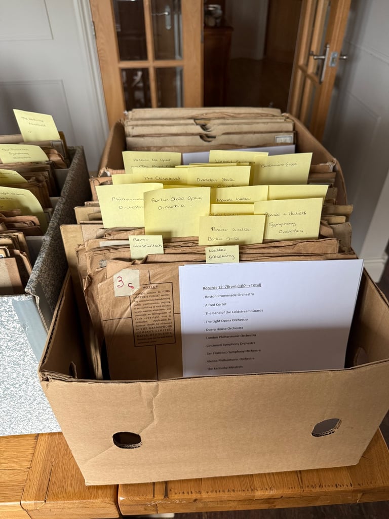 Job lot of 180 12” 78 shellac records