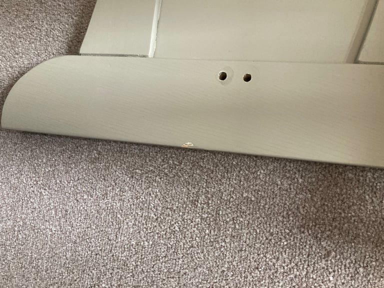 Mamas and papas cot bed and matching wardrobe in grey