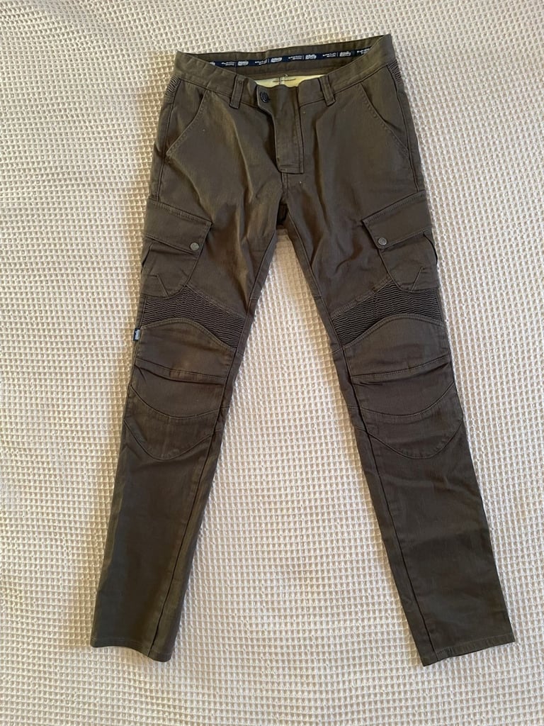 uglyBROS Motorpool-K Motorcycle Jeans 32” Olive – Armoured Kevlar Lined, New with Tags