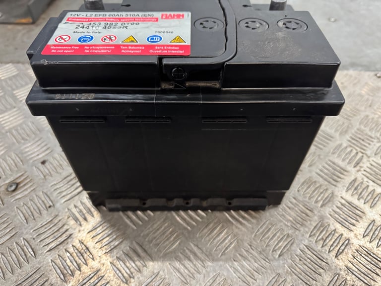 12 volt car battery used condition 