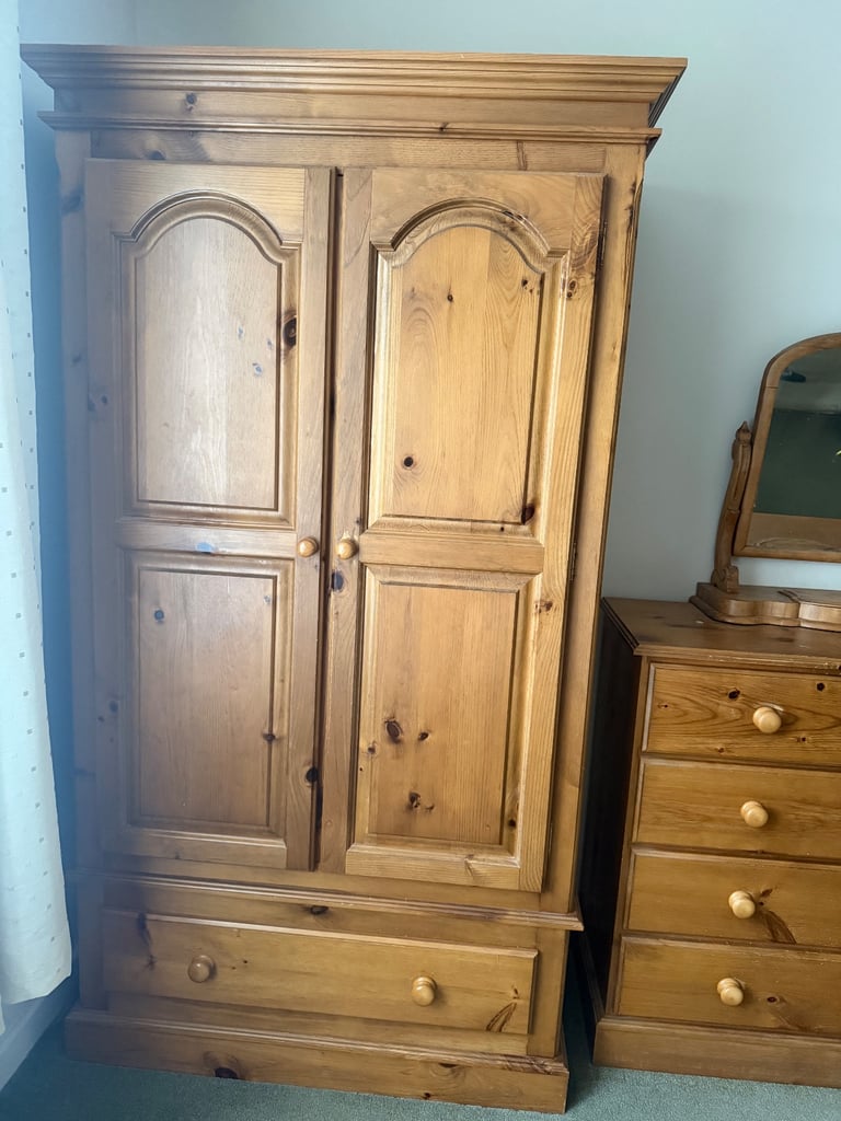 Wooden wardrobe
