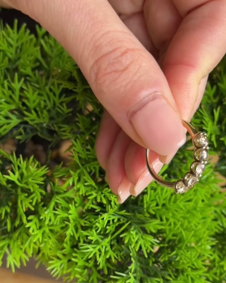 IGI Natural diamonds 1.13 ct. VS ring 14k gold size O1/2.