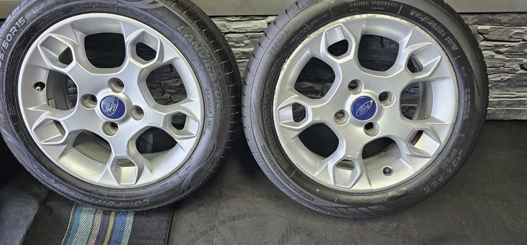 Ford Genuine 15 alloy wheels + 4 x tyres 195 50 15 Lanvigator