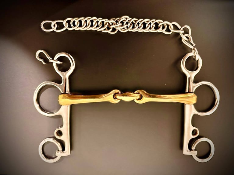 Mouth Pelham Double Jointed Lozenge German Silver - 4.5", 5", 5.5" and 6"