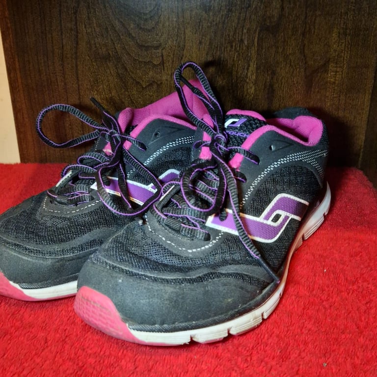 Skechers Flex Appeal Women’s Trainers – Black Purple Pink – Ortholite – UK 6