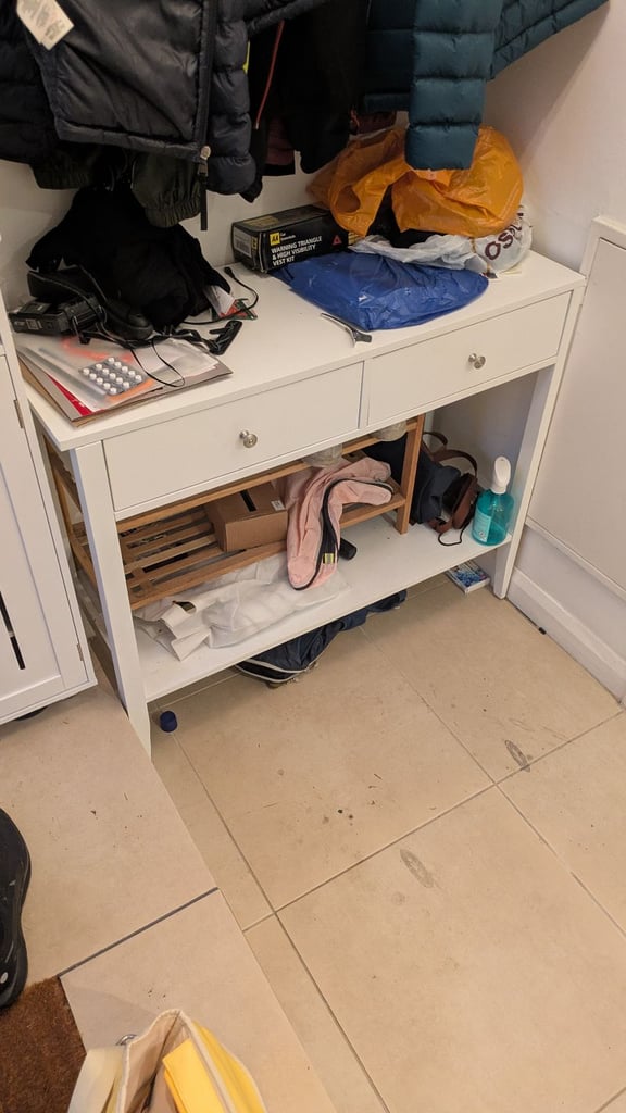 image for Wood Side Table / Dresser / Entrance Table with Drawers